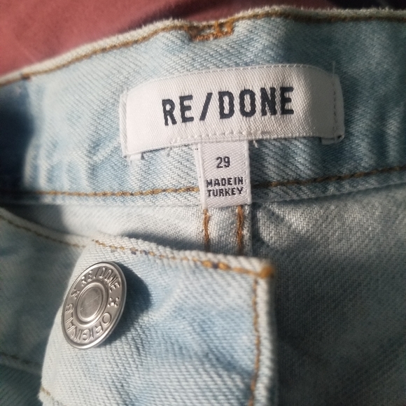 Re/done 90S HIGH RISE LOOSE, BLUE HAZE  Size 29 dark and light color - Picture 15 of 15